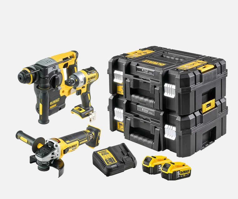 Dewalt DCK305P2T 18 V Çift Akülü 5 Ah Elektrikli El Aletleri Seti