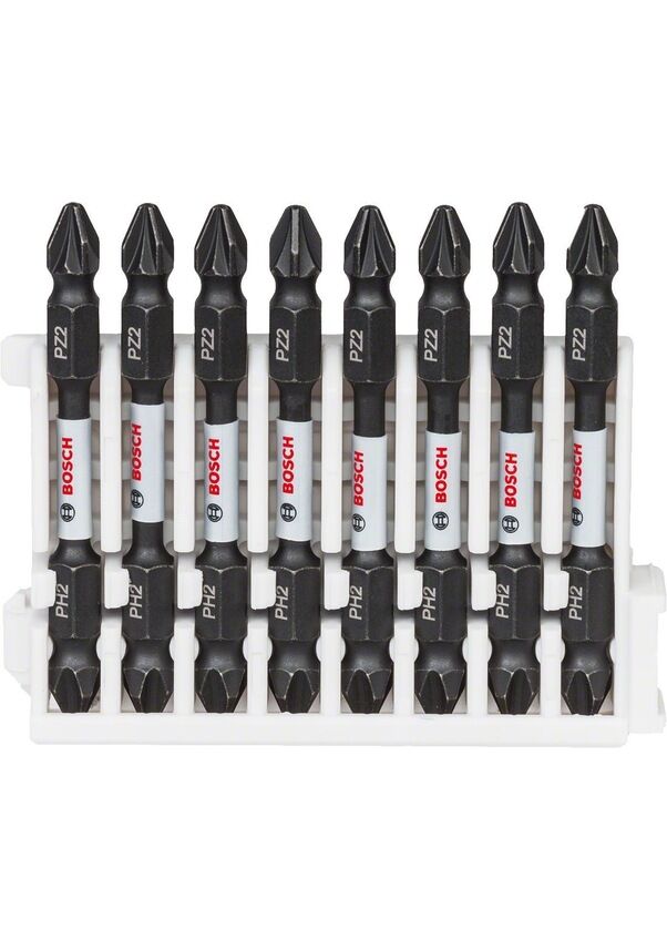 Bosch Impact Control Vidalama Çift Uç PH2-PZ2x65 8'li