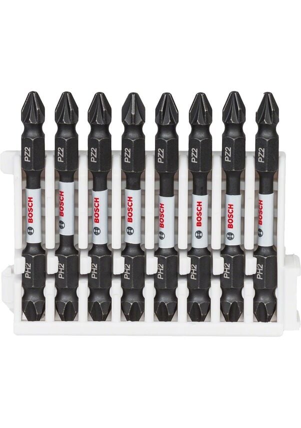 Bosch Impact Control Bits Vidalama Çift Uç PH2-PZ2x65 8'li