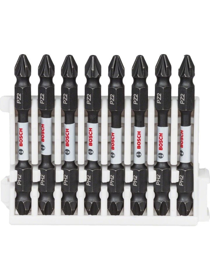 Bosch Impact Control Bits Vidalama Çift Uç PH2-PZ2x65 8'li