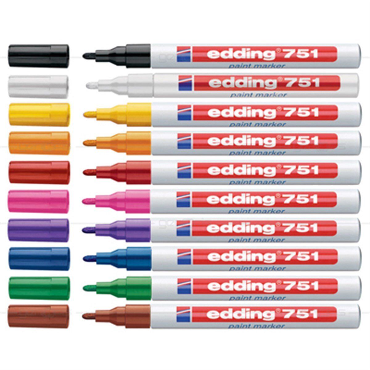 EDDİNG 751 Metal Markalama Kalemi Karışık Renkler