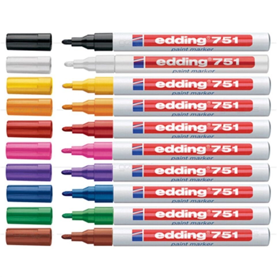 EDDİNG 751 Metal Markalama Kalemi Karışık Renkler