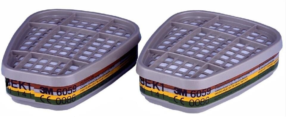 3M 6059 Abek1 Asit-Gaz-Buhar Filtre Takımı