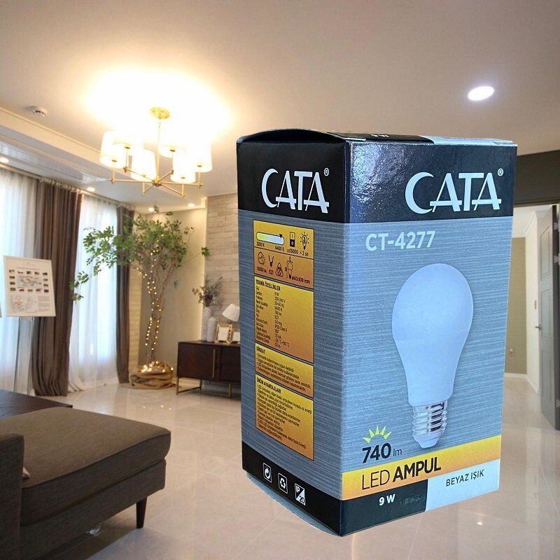 Cata Ct-4277 Led Ampül 9 Watt Beyaz