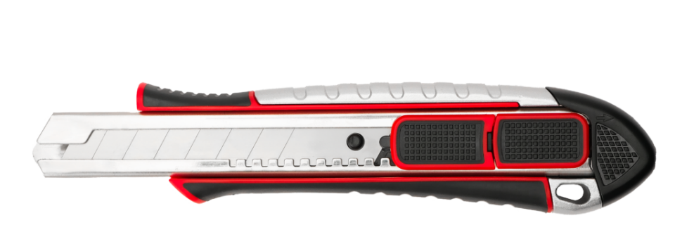 İzeltaş Pro Metal Gövde Emniyetli Otomatik Kilitli Maket Bıçağı 18mm