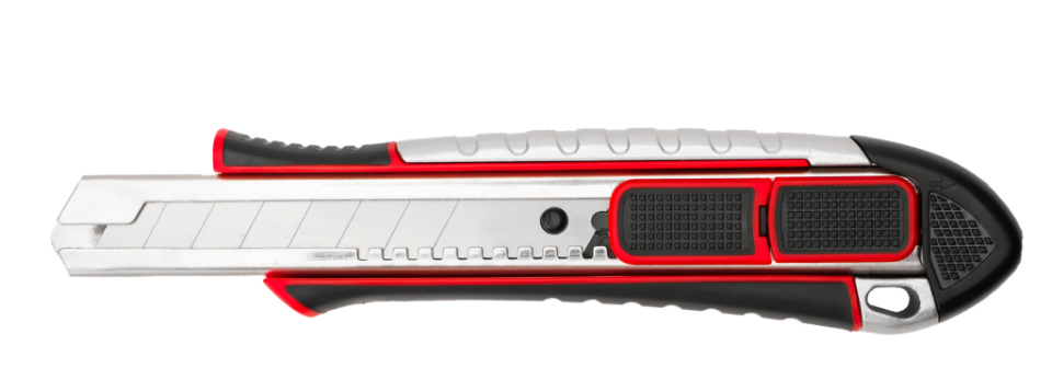 İzeltaş Pro Metal Gövde Emniyetli Otomatik Kilitli Maket Bıçağı 18mm