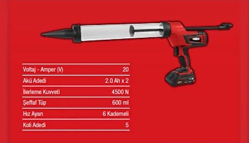 Attlas Pro-Atbl 18 CG-600-200C Akülü Silikon Tabancası