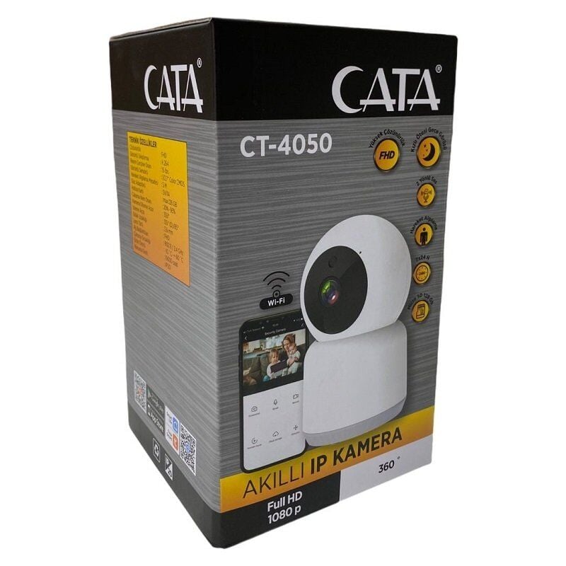 Cata CT-4050 Akıllı IP Gece Görüşlü Kamera