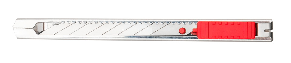 İzeltaş Pro Metal Gövde Maket Bıçağı 30° Açılı Bıçak 9 mm