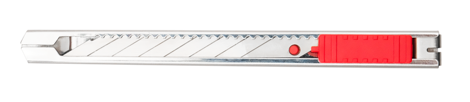 İzeltaş Pro Metal Gövde Maket Bıçağı 30° Açılı Bıçak 9 mm