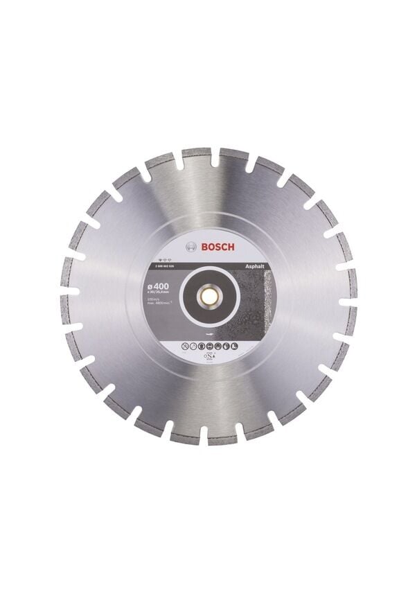 Bosch Elmas Kesme Disk Asfalt 400x25.40/®20mm 2608602626