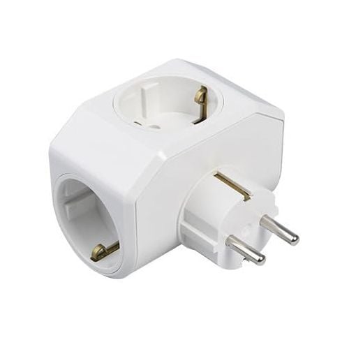 Viko Yonca Plus Beyaz Topraklı Üçlü Priz