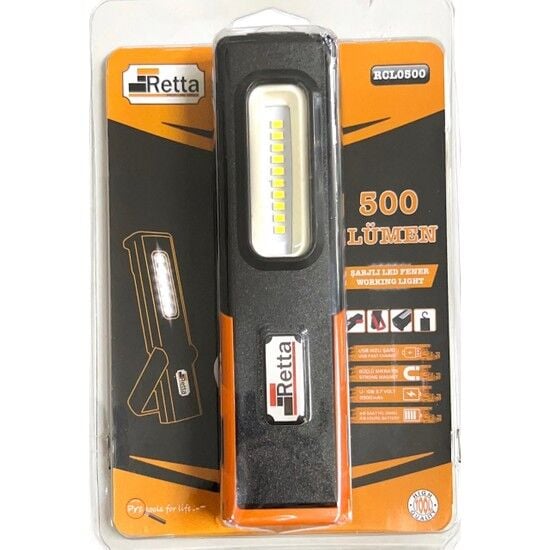 RETTA Şarjlı Led Çalışma Lambası 500 Lümen
