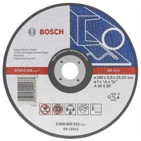 Bosch Metal Kesme Düz 180x22.23x3.0mm