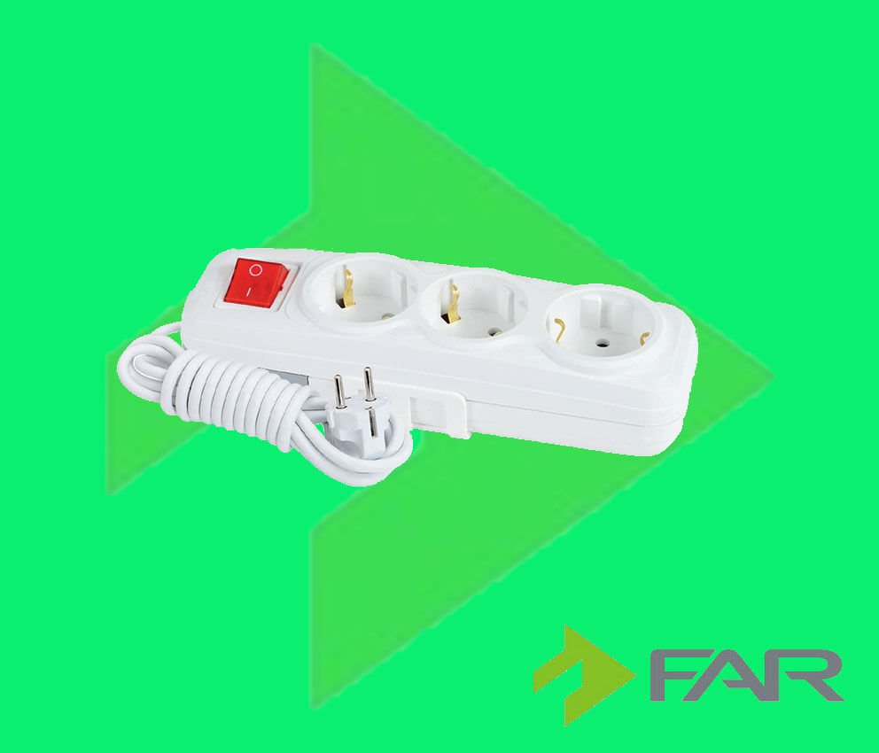 Far Üçlü Grup Priz Anahtarlı 3mt