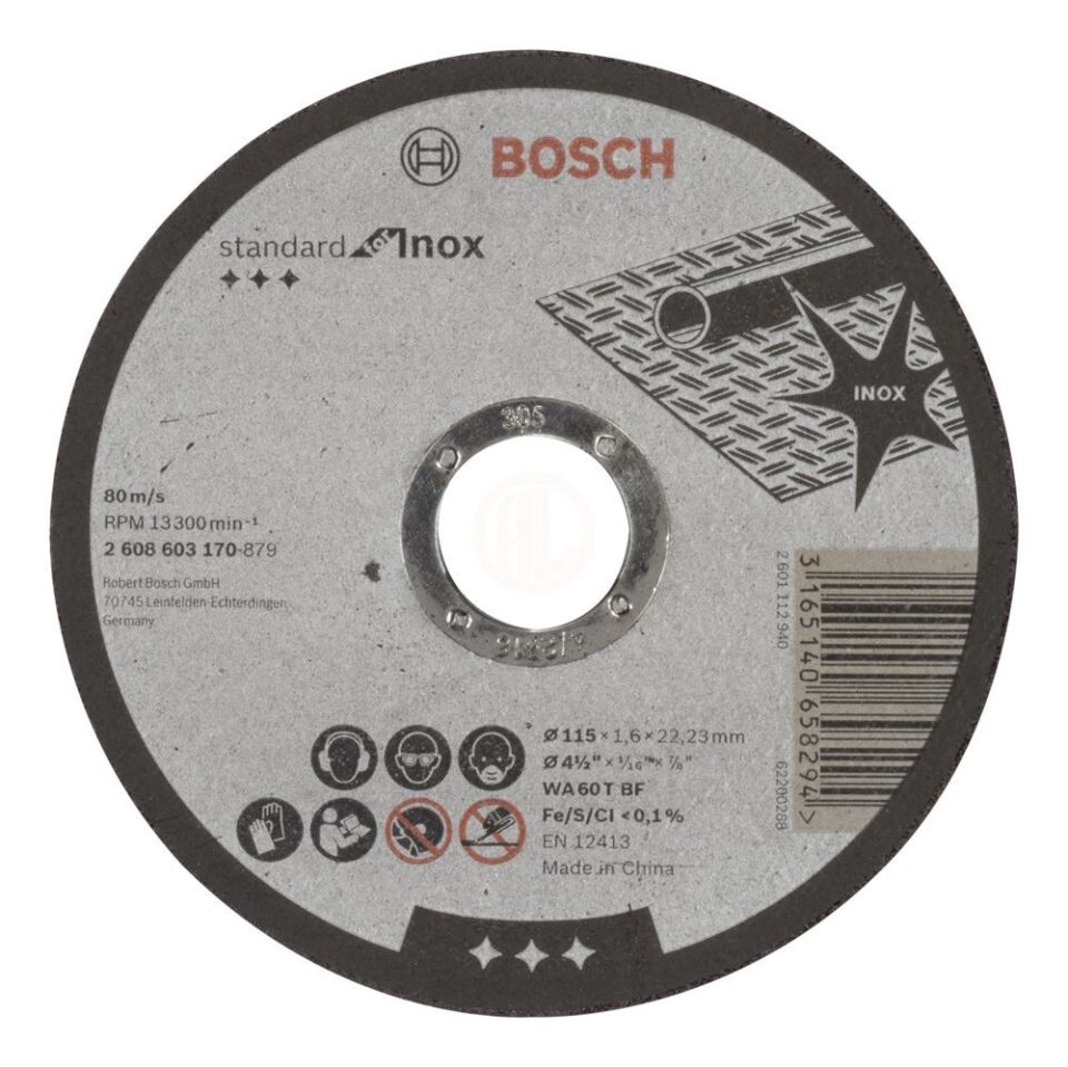 Bosch Sd Inox Rapido Kesme Taşı 115X1.6mm