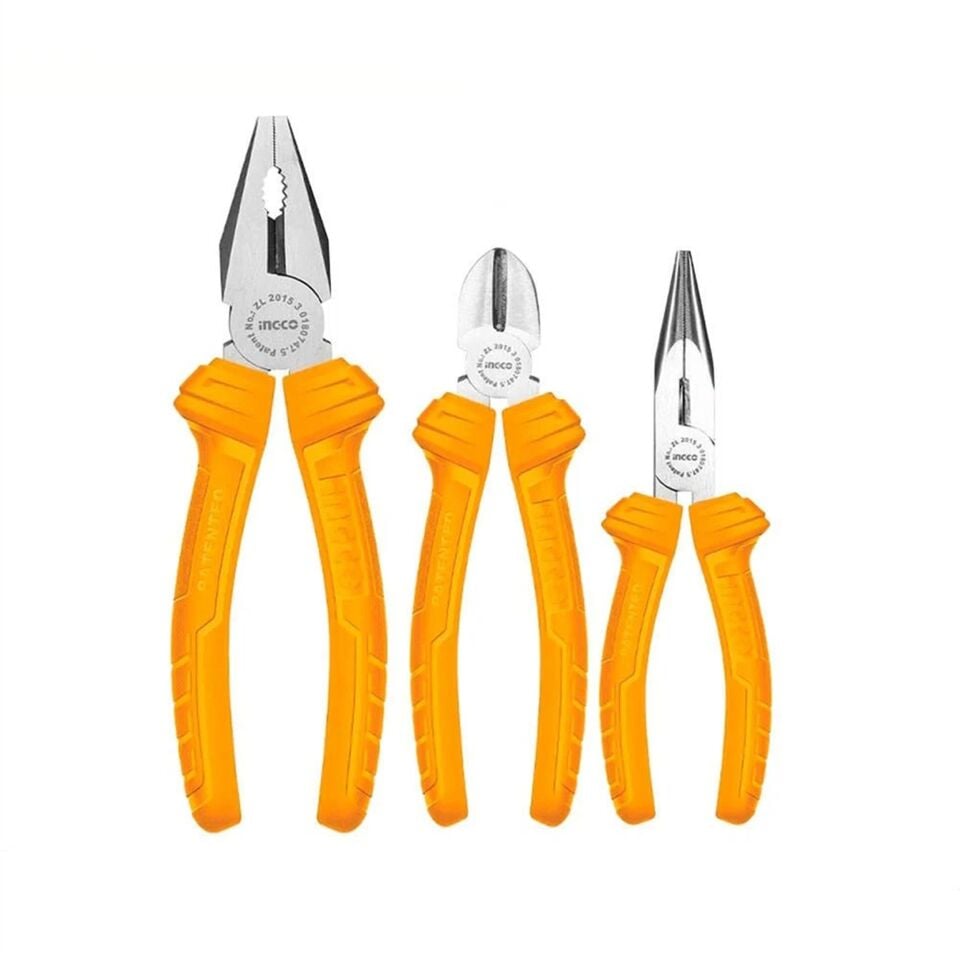 İngco 3 lü Set  Pense,Yan Keski,Kargaburun Pense