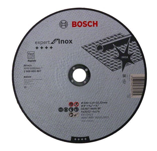 Bosch Ex Inox Kesme Taşı 230X1.9mm Düz