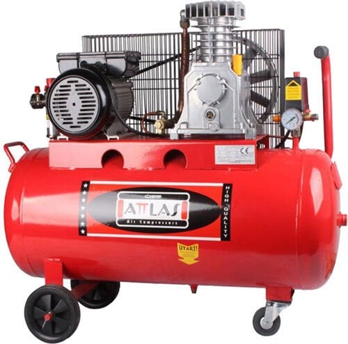 Attlas HK20100 Monofaze Sesli 100lt  8 Bar 2 Hp Kompresör