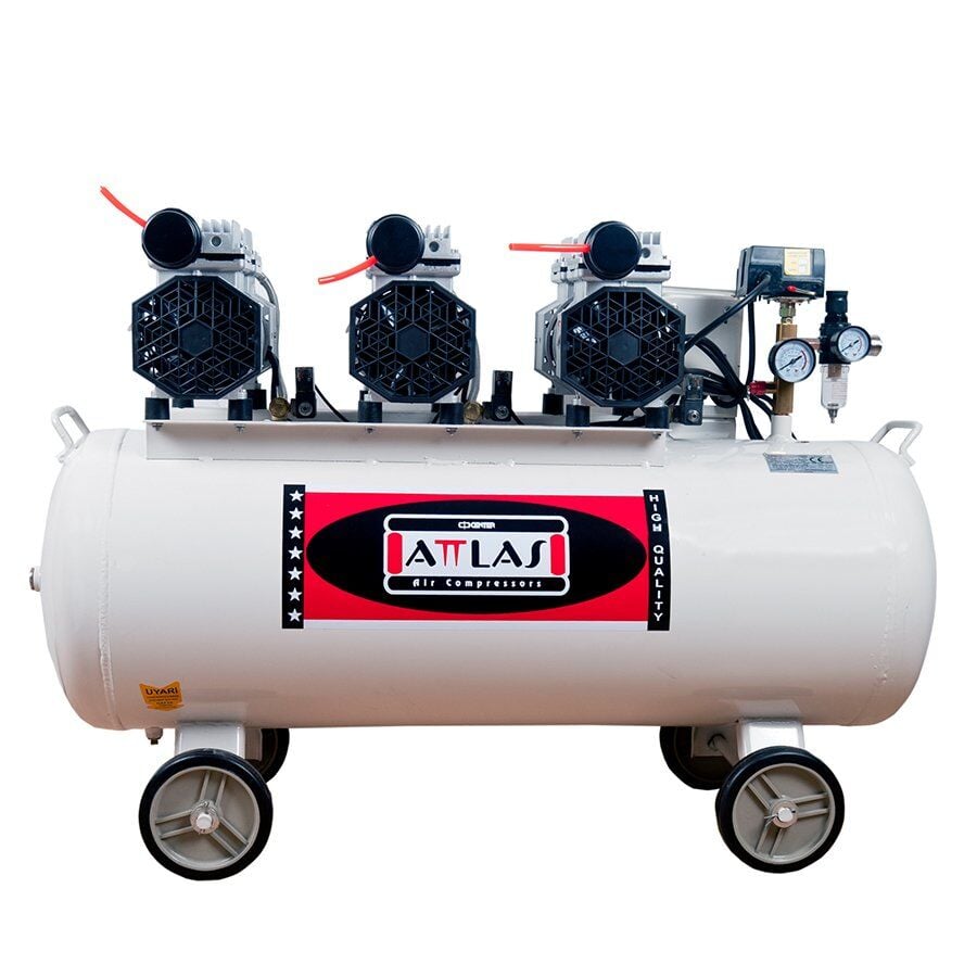 Attlas SC20200 Monofaze Kompresör 4.0Hp 200lt (Sessiz)