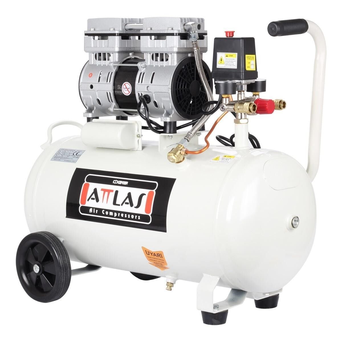 Attlas SC1050 Monofaze Sessiz 50 Lt 8 Bar 1 Hp Kompresör