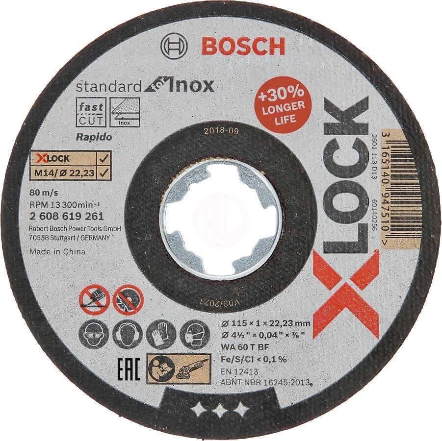 BOSCH X-Lock Metal Kesme Disk 115x22.23x1mm