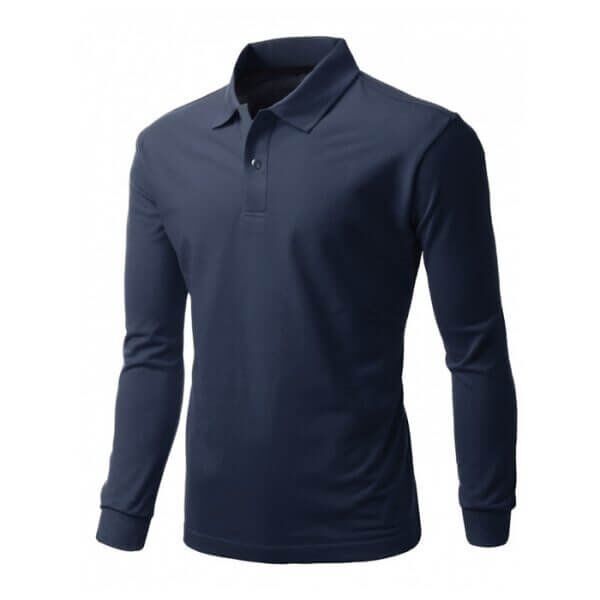 Sweat Polo Yaka İki İplik Lacivert (2X)