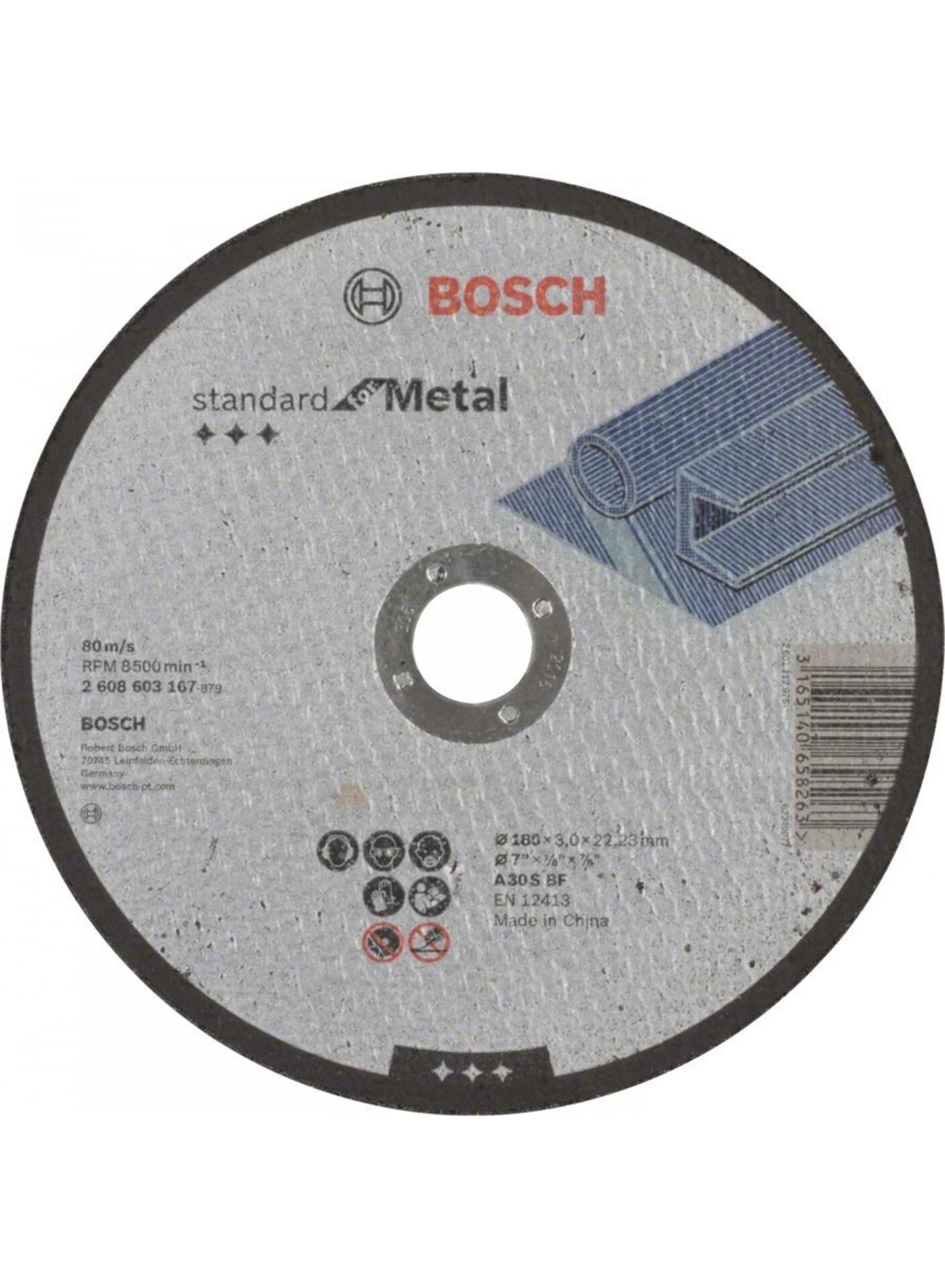 Bosch SDMetal Kesme Taşı 180 1.6mm Düz