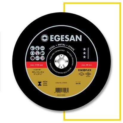 Egesan Pro Sabit Tezgah Metal Kesici 350X3,5X25,4