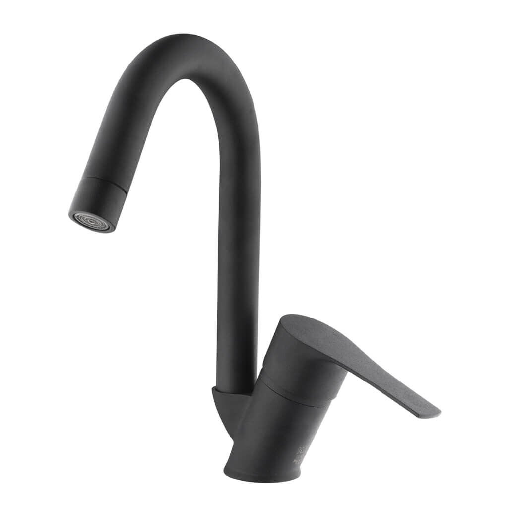 Kas Antoryum Nero Lavabo Armatürü (Kuğu)