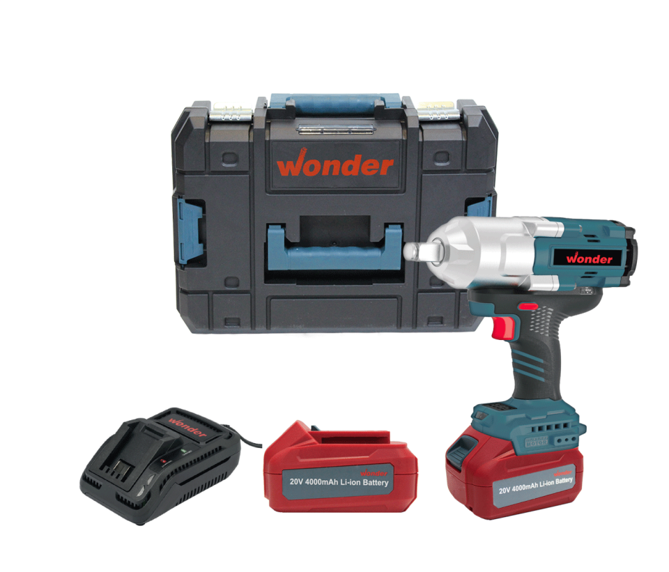 Wonder WAS12S4 20V 4.0Ah Li-ion Çift Akülü Kömürsüz Somun Sıkma 1300Nm