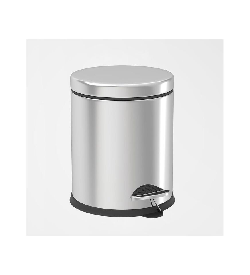 Krom Pedallı Çöp Kovası 5 Litre