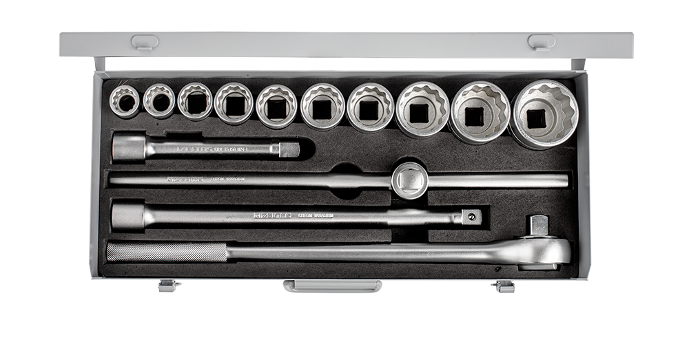 İzeltaş 3/4'' Oniki Köşe Ağır Tip Lokma Takımı 14 Parça