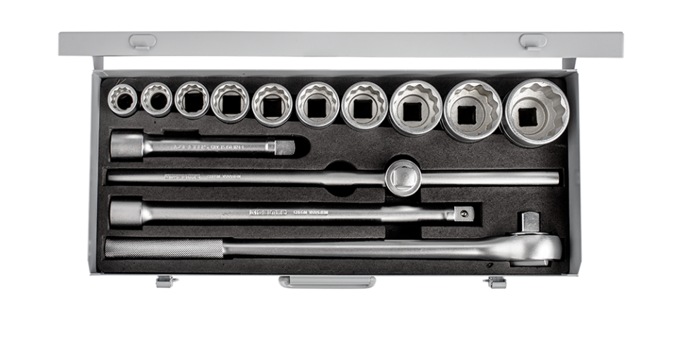 İzeltaş 3/4'' Oniki Köşe Ağır Tip Lokma Takımı 14 Parça