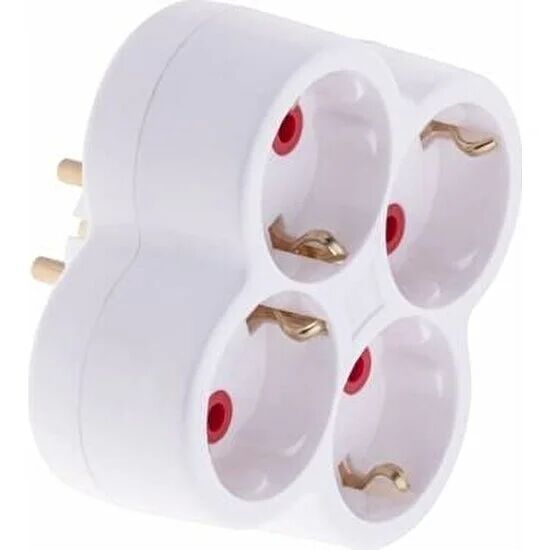 Far 4'lü Fiş Priz Papatya