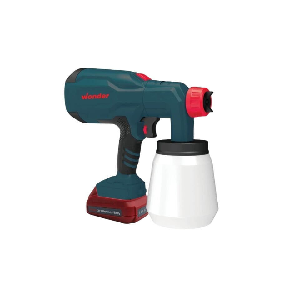 Wonder WABT10S2 20V 2.0Ah Li-ion Çift Akülü Boya Tabanca