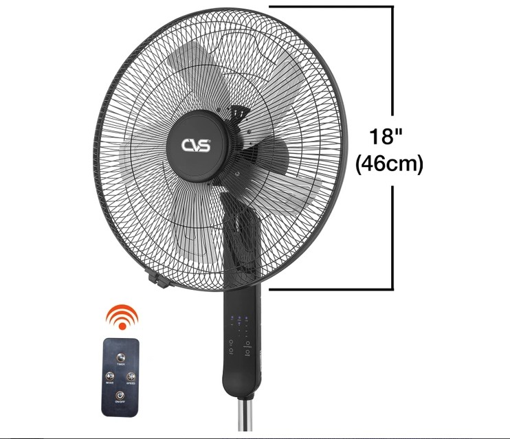 CVS DN-91032 Sanayi Tipi Ayaklı Vantilatör - Uzaktan Kumandalı