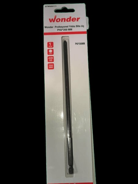 Wonder Profesyonel Yıldız Bits Uç Ph2 200 Mm 1 Li Blisterli