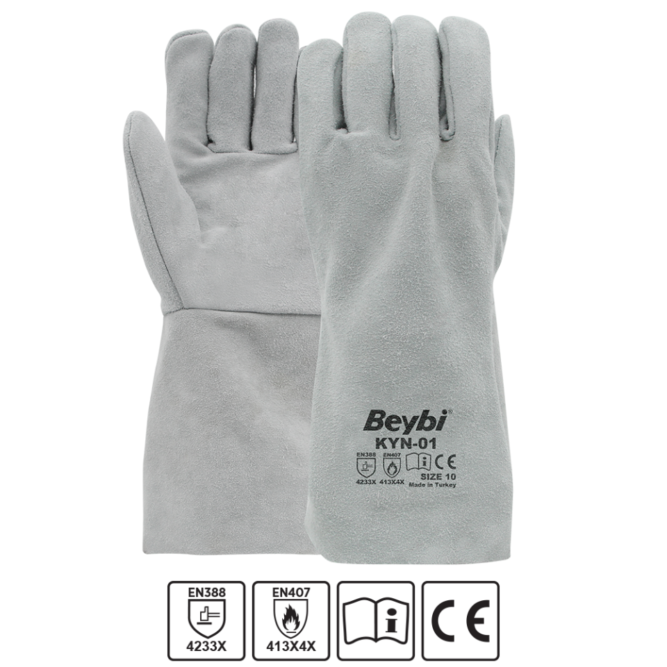 Beybi KYN-01 Eko Kaynakçı Deri İş Eldiveni