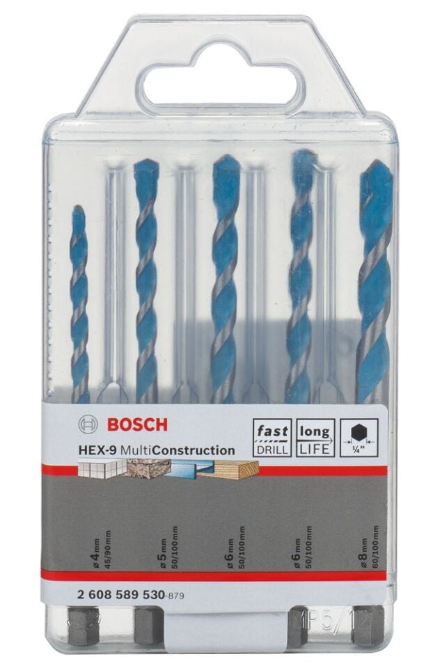BOSCH Hex-9 MC Çok Amaçlı Matkap Ucu Seti (5 Parça)