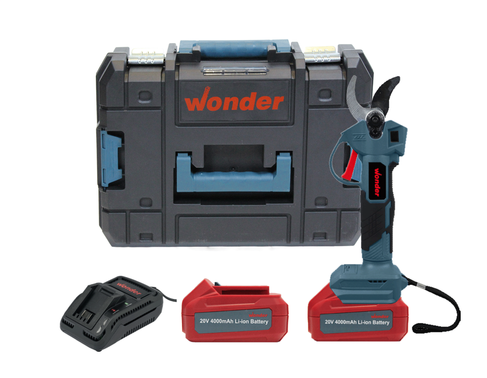 Wonder WAT50S4 20V 4.0Ah Li-ion Çift Akülü Kömürsüz Bağ Makası