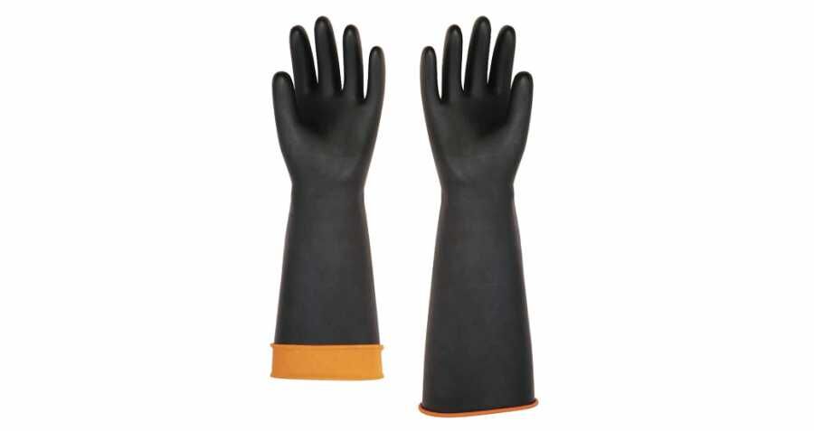 Starline H1-45 Asit Eldiveni Siyah 45cm Avuçiçi Düz