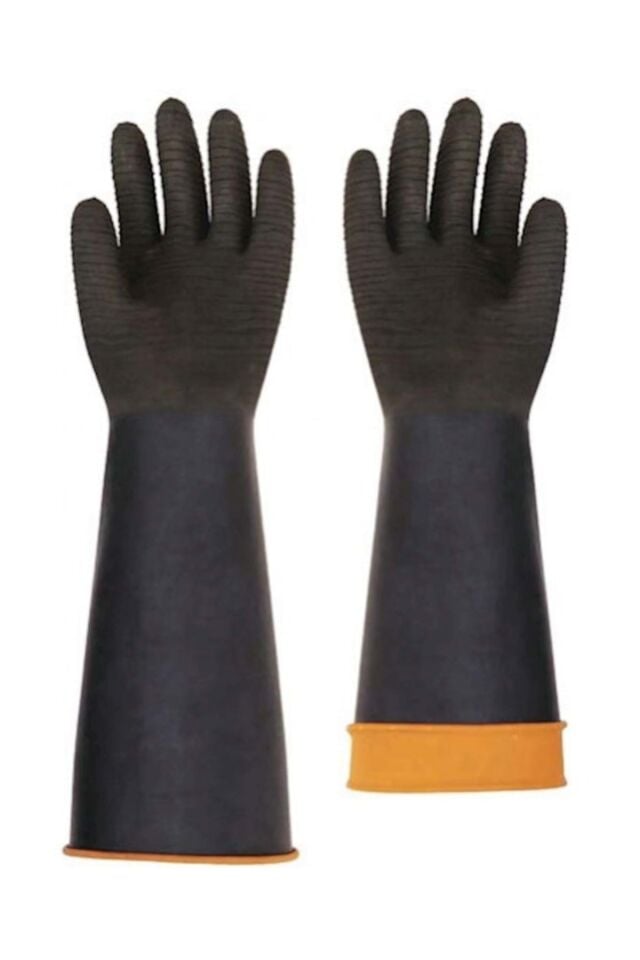 Starline H2-45 Asit Eldiveni Siyah 45cm Avuçiçi Tırtıklı