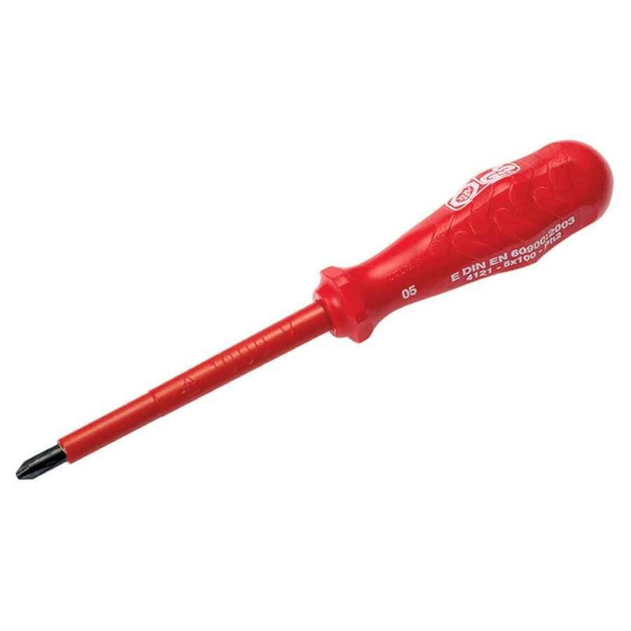 İZELTAŞ Süngüsü İzoleli Yıldız Tornavida 6x100mm