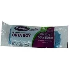 Çöp Torbası P102 Orta 55x60cm 80gr 20 Adet
