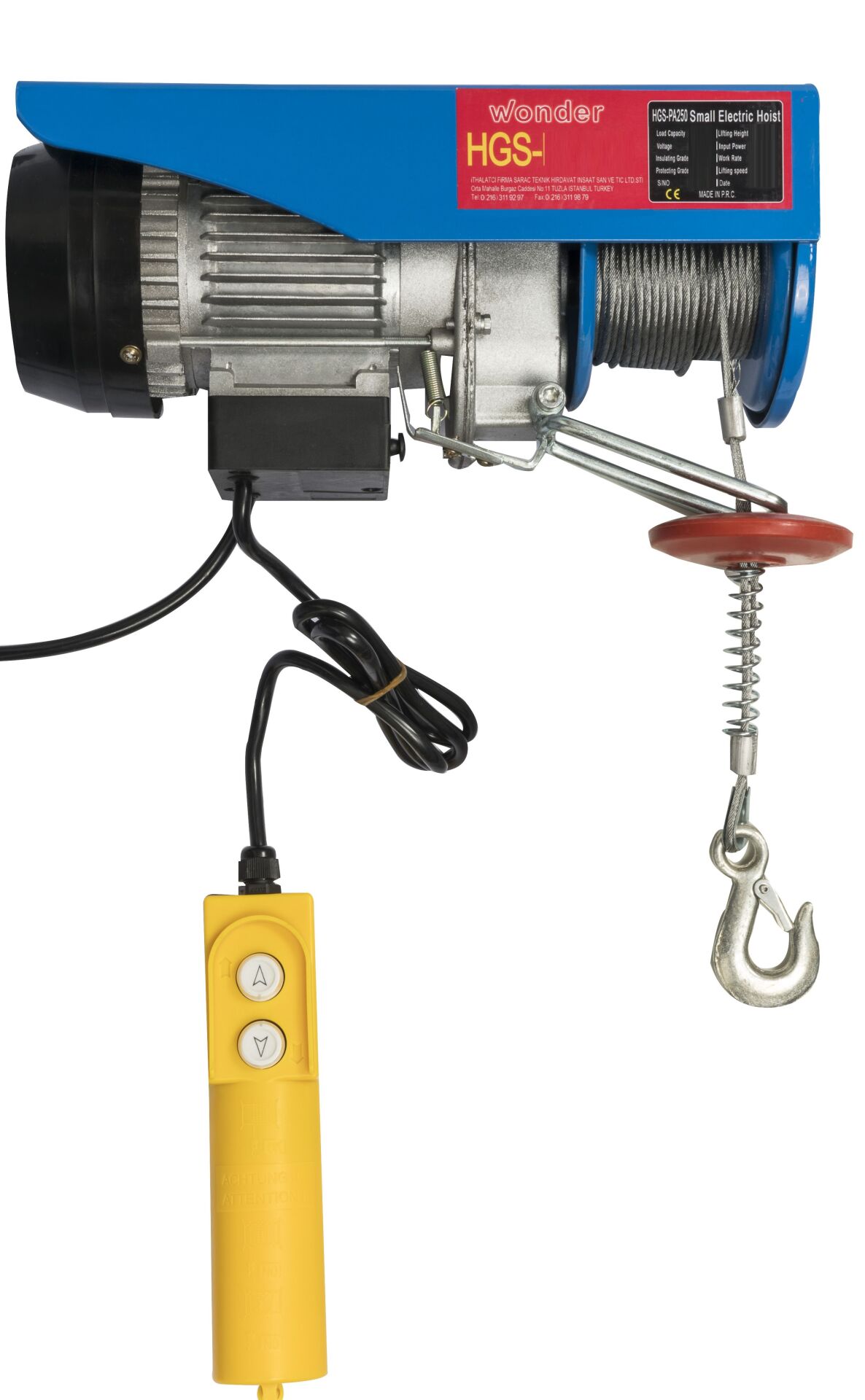 Wonder Elektrikli Mini Vinç 250/500 Kg 20/10 (1/2)