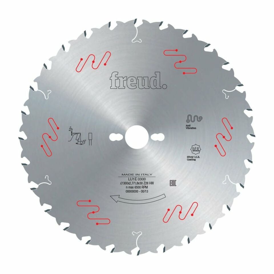 FREUD LU1C0100 Atlamalı Ağaç Testeresi 250x30.0 24 Diş (Seyrek Diş)