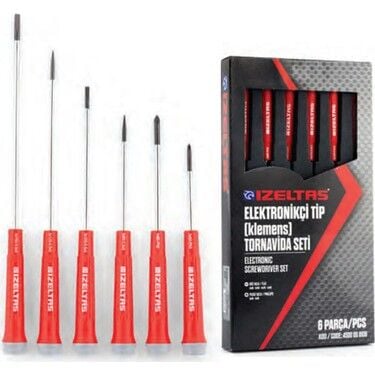 İzeltaş Elektrikçi Tip Klemens Tornavida Seti 6 Parça