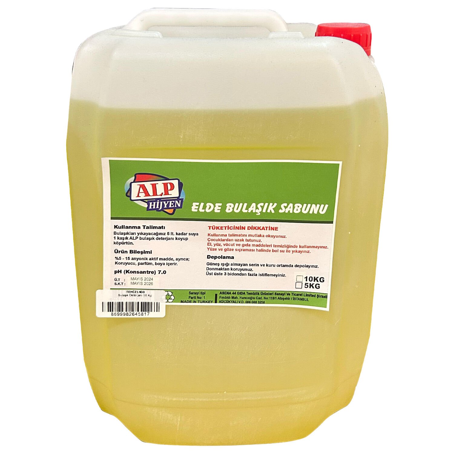 Bulaşık Deterjanı 10 Kg