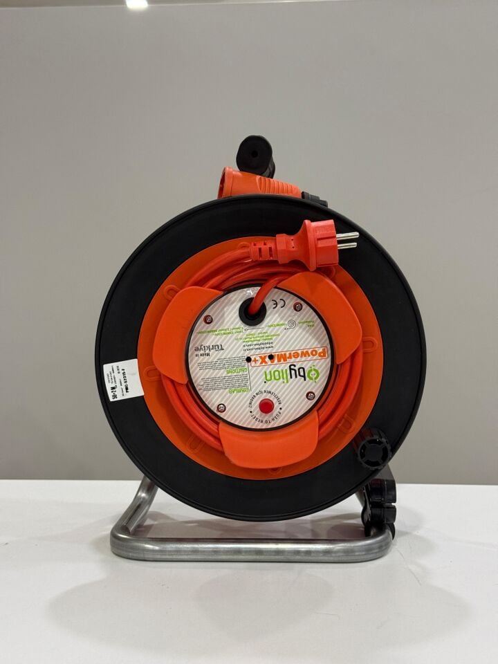 BYLION Elektrikli Araç Şarj Uzatma Kablo Makarası  (Ev Tipi Şarj 3,5KW Monofaze Cihazlara Uygun)